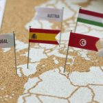 Chinchetas banderas viajes